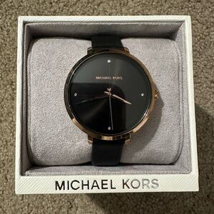 Michael Kors Black and Gold Women's Watch